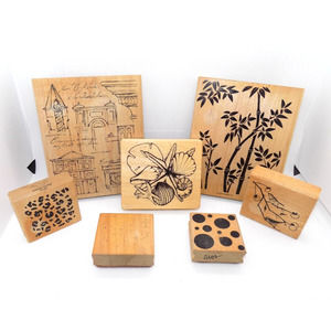 Wooden‎ Stamps Lot